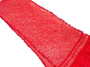 正絹　振袖用　絞り　帯揚げ